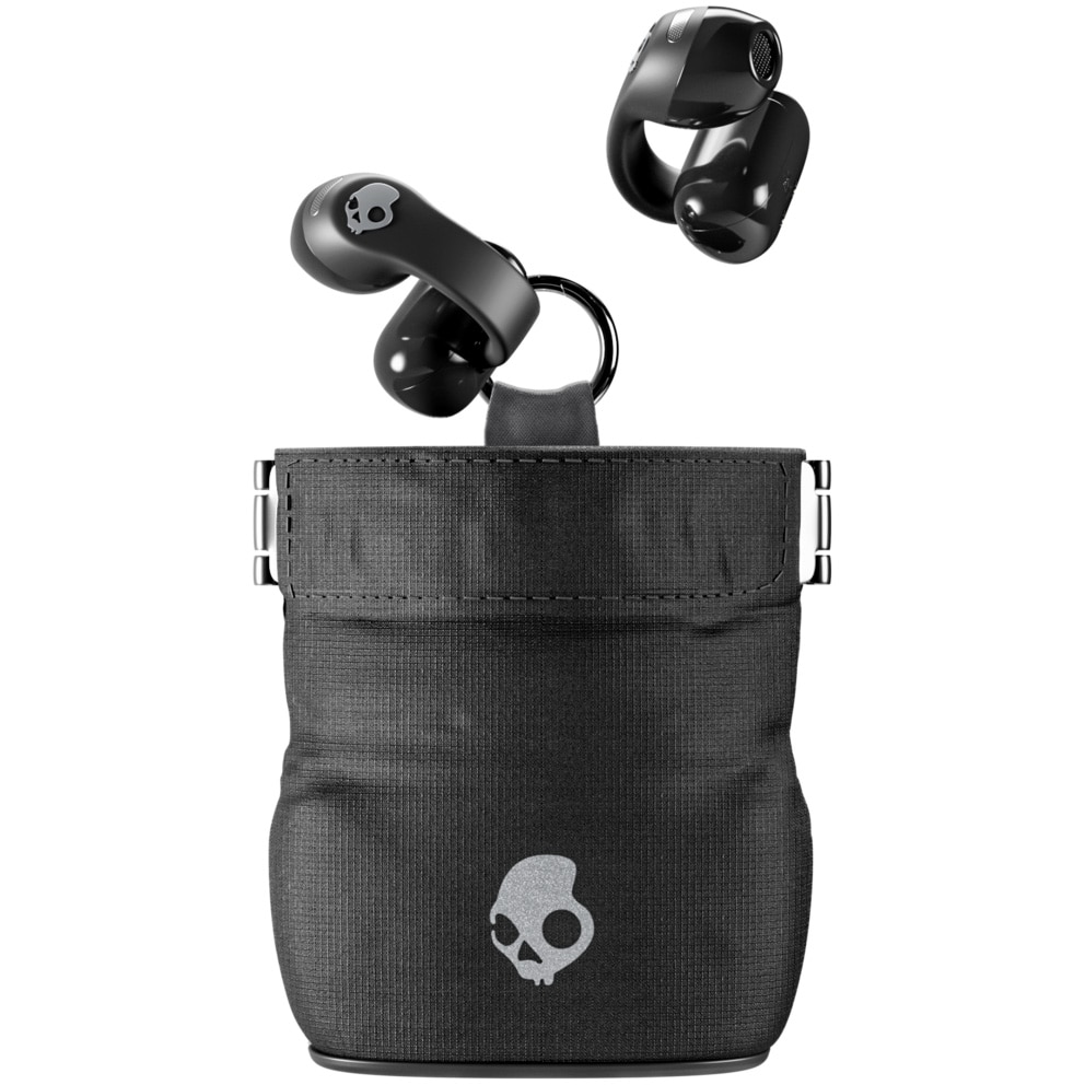 Open Ear Headphones Skullcandy Push 720, True Wireless, Bluetooth, Clip-On, Multipoint, IP67, Autonomy 30 hours, Black Silver