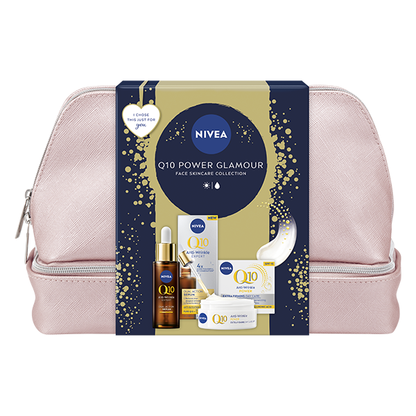 Nivea Q10 Gift Set: Anti-wrinkle Day Cream SPF 15, 50ml + Dual-action anti-age and anti-glycation Serum, 30ml