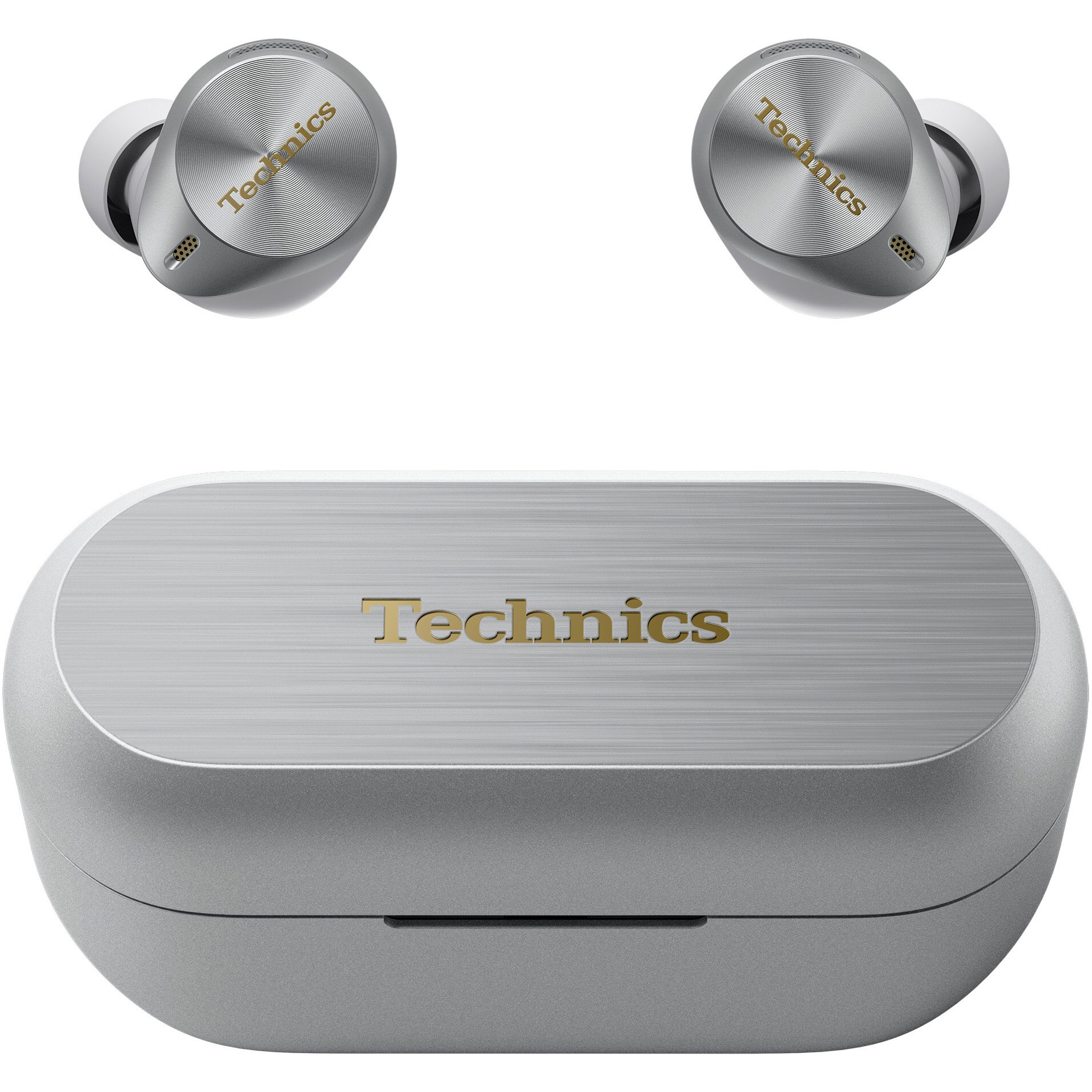 In-Ear Headphones Technics EAH-AZ80E-S, True Wireless, Hybrid Noise Cancelling, Multipoint, Alexa built-in, JustMyVoice, Driver 10 mm, Silver
