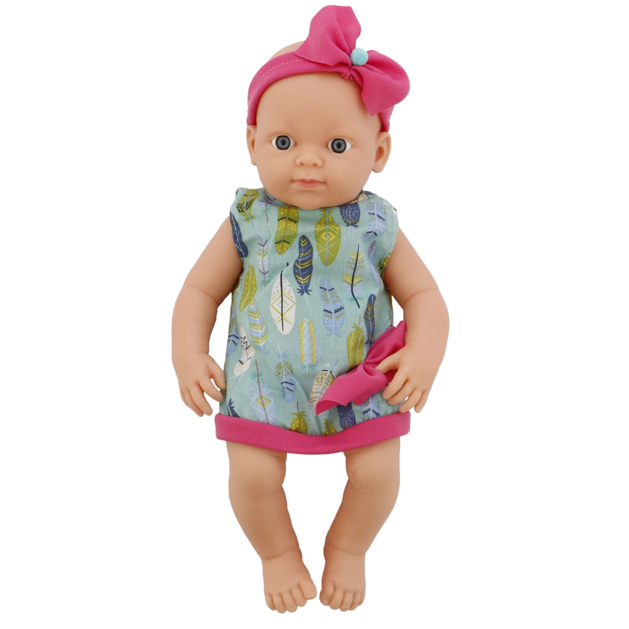 Papusa bebelus Mappy Baby Girl 30 cm, Bleu / Roz
