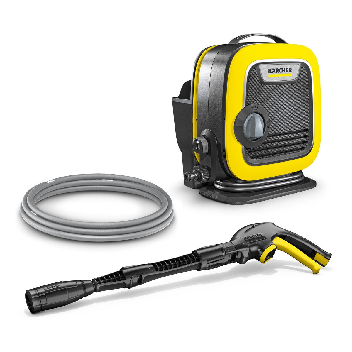 Karcher K Mini portable pressure washer, 1400 W, 360 l/h maximum flow, 100 bar maximum pressure, 40°C maximum temperature