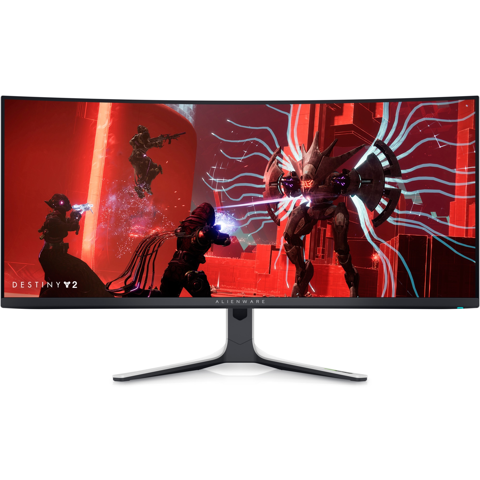 Monitor gaming curbat QD-OLED Dell Alienware 34", 3440x1400, DisplayPort, 0.1ms, G-Sync, Vesa, Negru