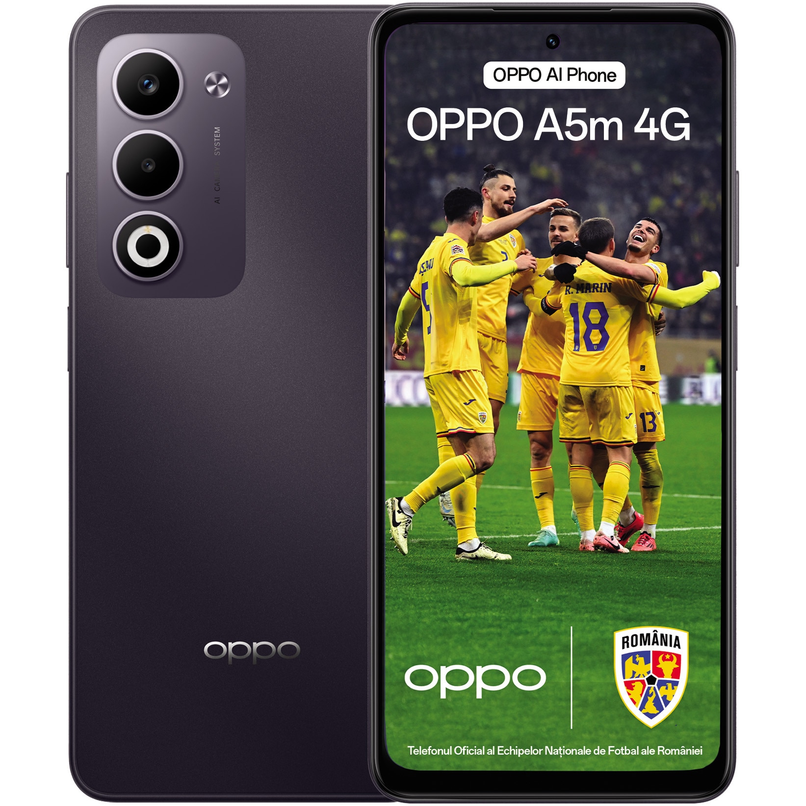 Telefon mobil OPPO A5m, Dual SIM, 8GB RAM, 256GB, 4G, Midnight Purple