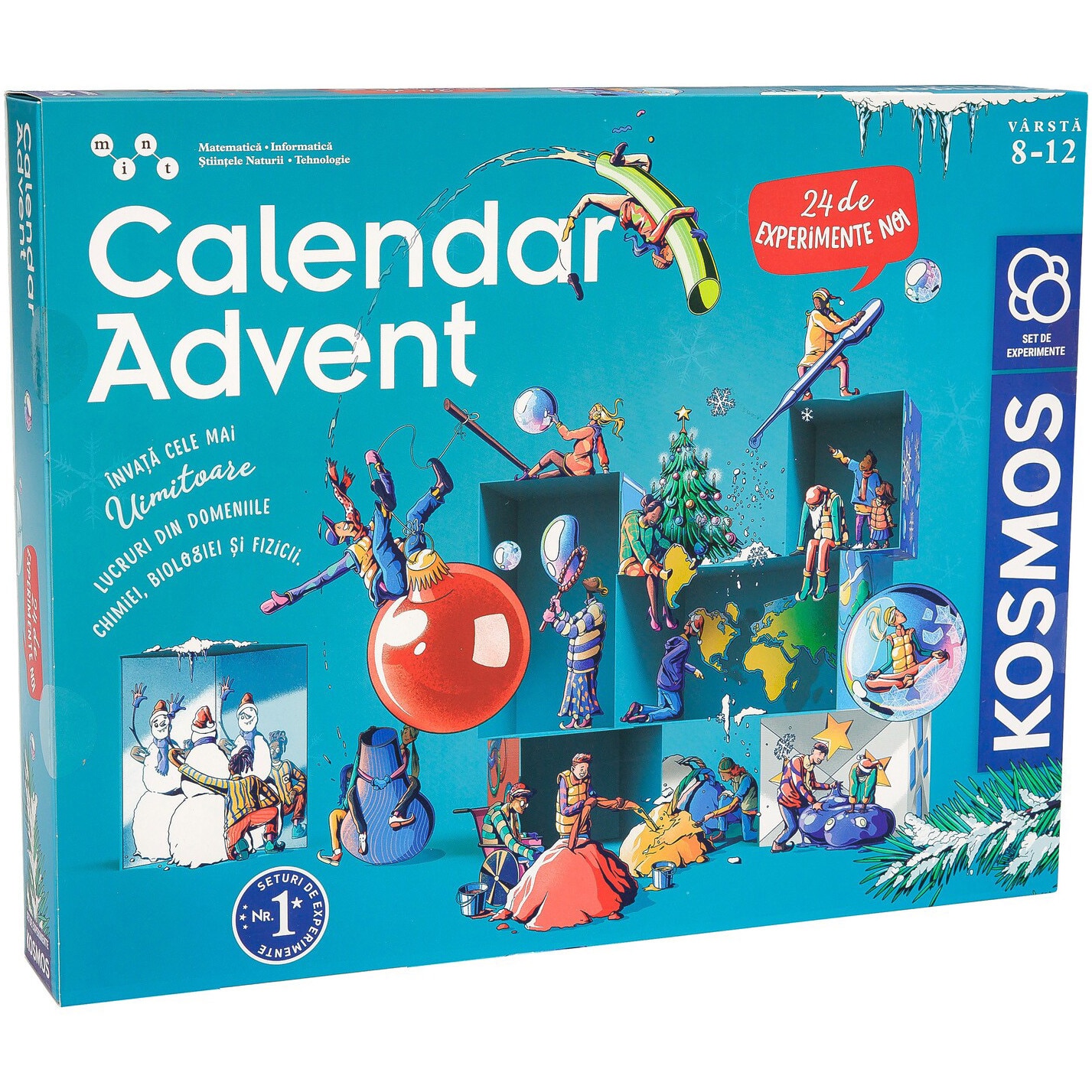 Joc educativ Kosmos STEM - Calendar advent, 24 experimente, lb. romana
