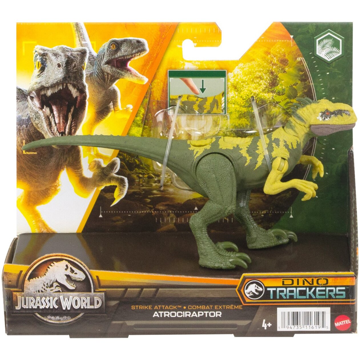 Figurina Jurassic World Dino Trackers - Strike Attack, Atrociraptor
