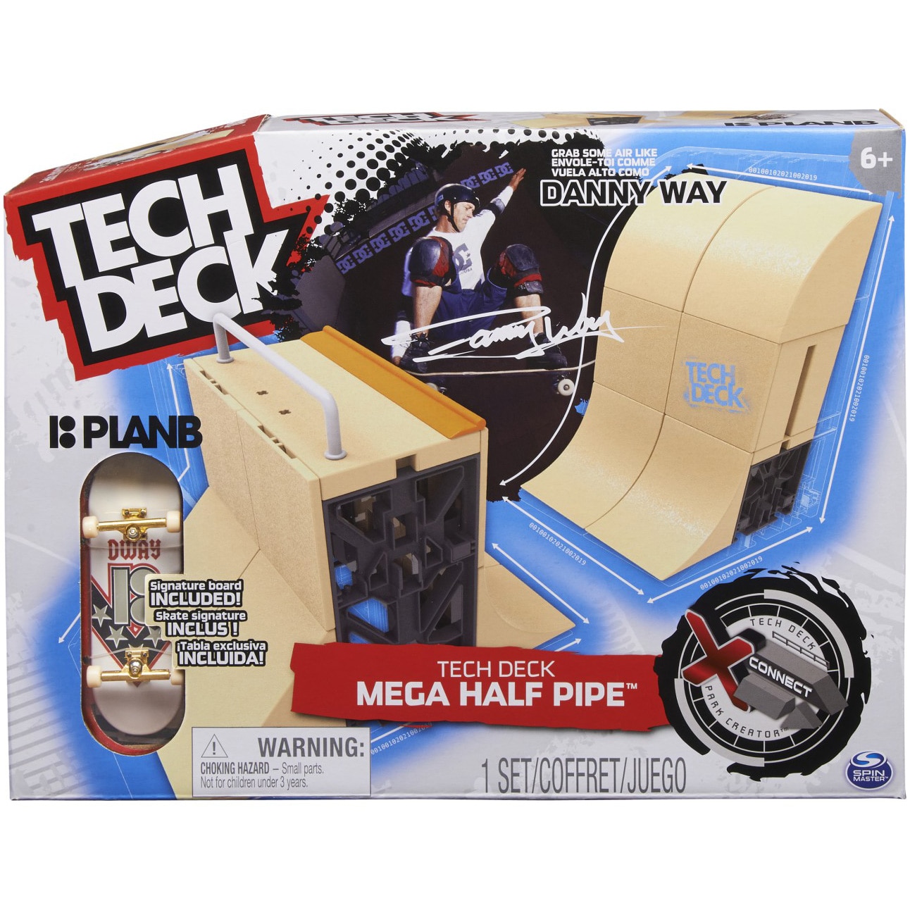 Set Tech Deck - Rampa Mega Half Pipe