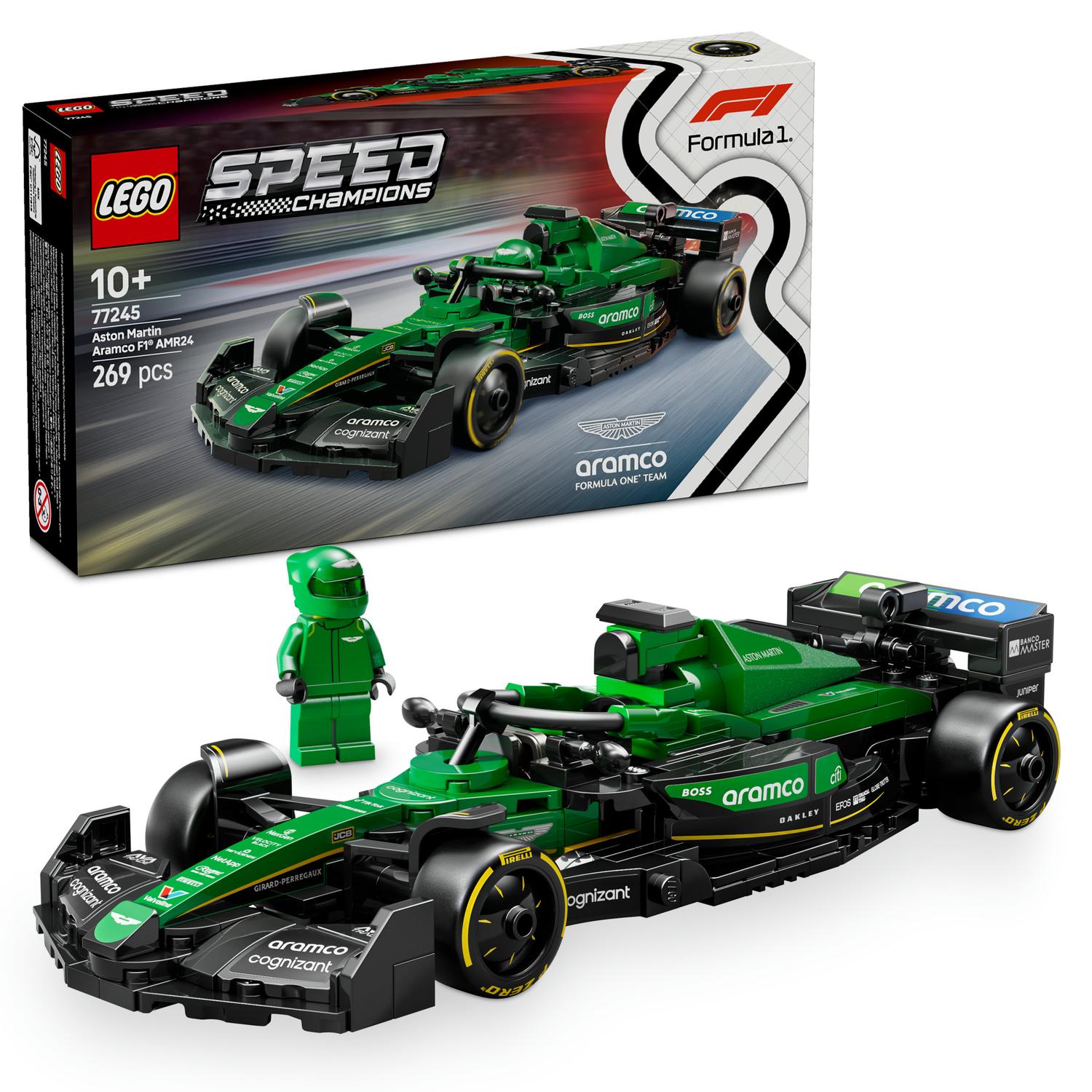 LEGO® Speed Champions - Aston Martin Aramco F1® AMR24 Race Car 77245, 269 pieces