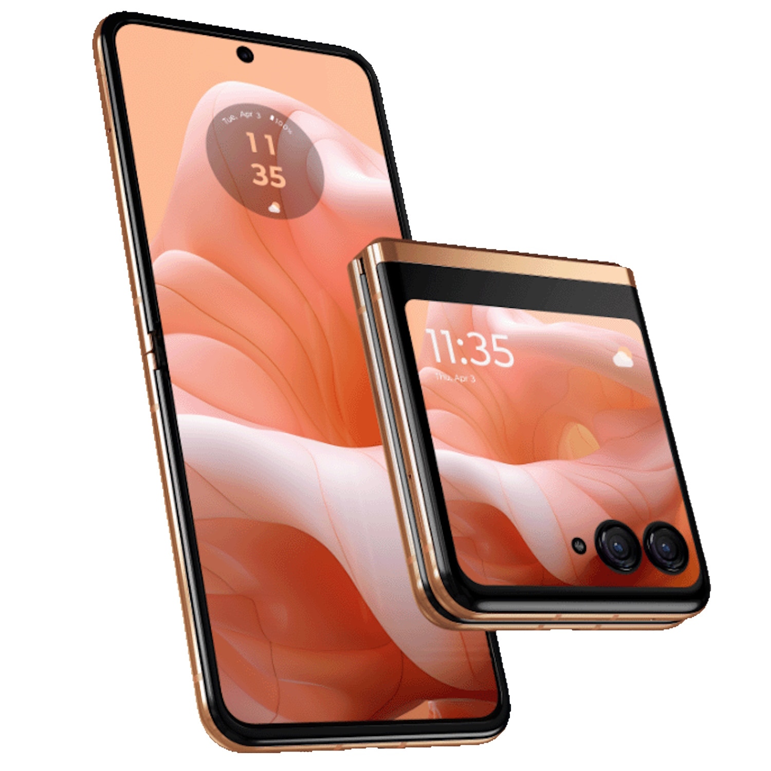 Mobile phone Motorola razr 40 ultra, Dual SIM, 8GB RAM, 256GB, 5G, Peach Fuzz