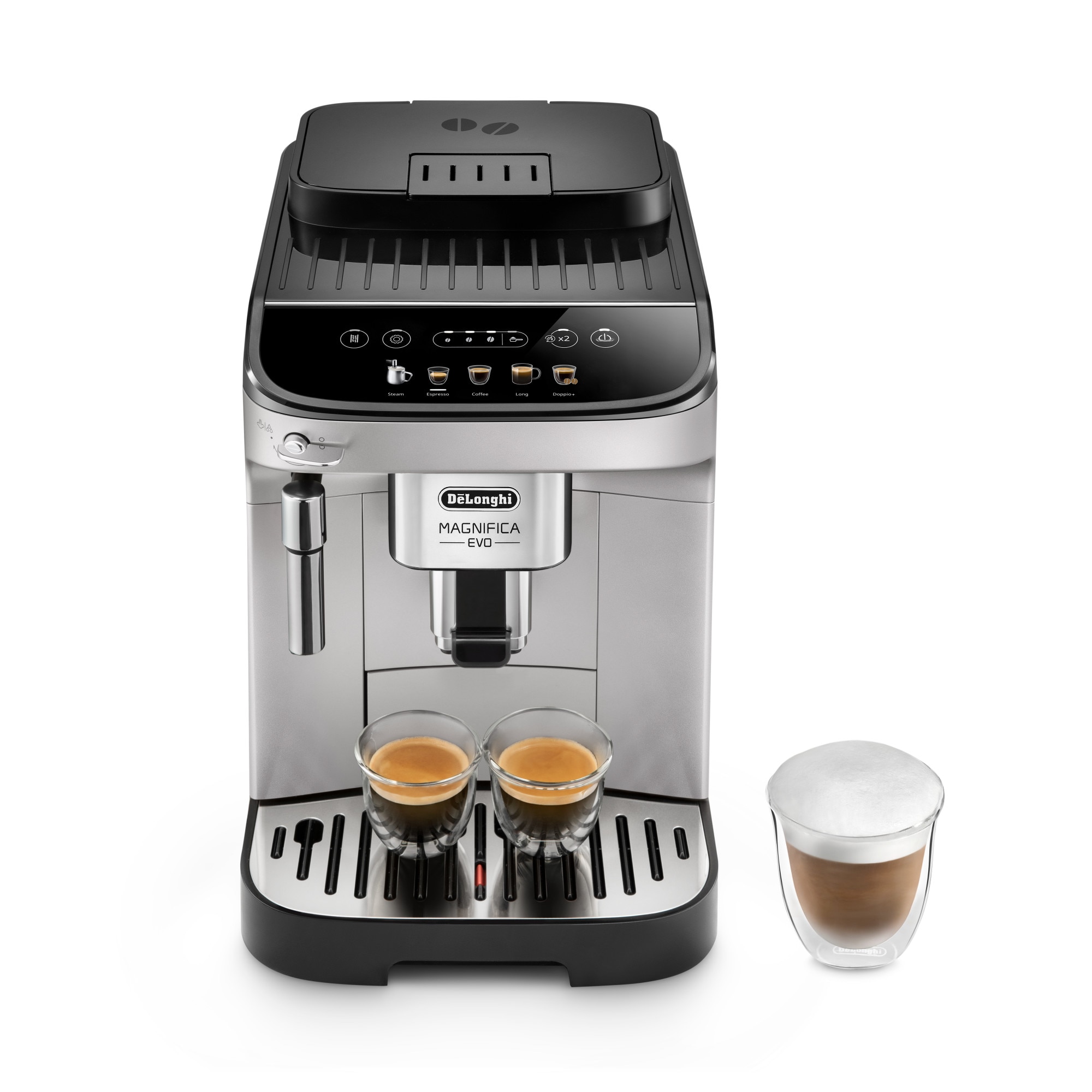 Espressor automat Magnifica Evo ECAM 290.31.SB, 1450 W, 5 tipuri de bauturi, 15 bari, Negru argintiu