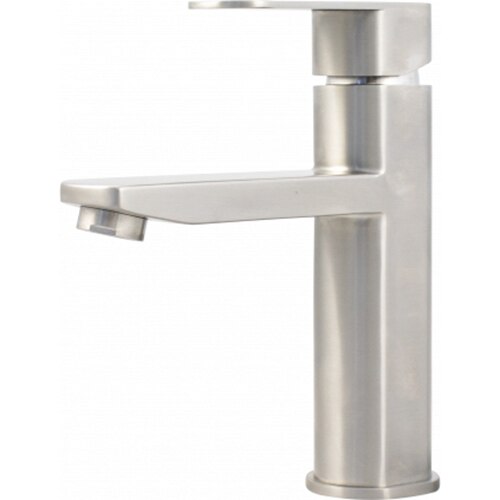 Baterie lavoar Ermetiq ER-YX204, pipa scurta, monocomanda, cartus ceramic, Inox