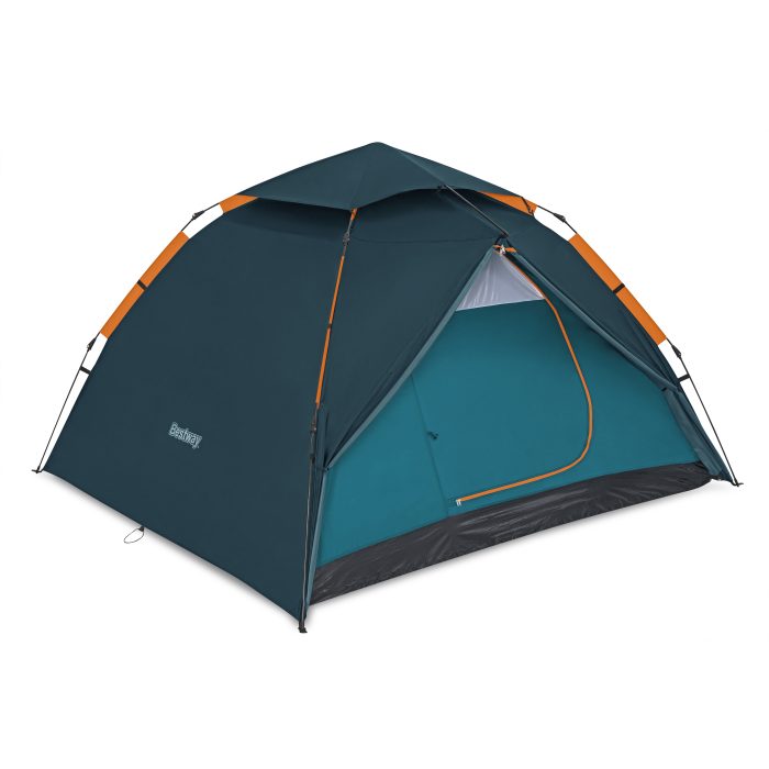 Bestway Alpine Dome tent, 4 persons, (70cm+2.10m) x 2.40mx 1.40m, swift click system, blue