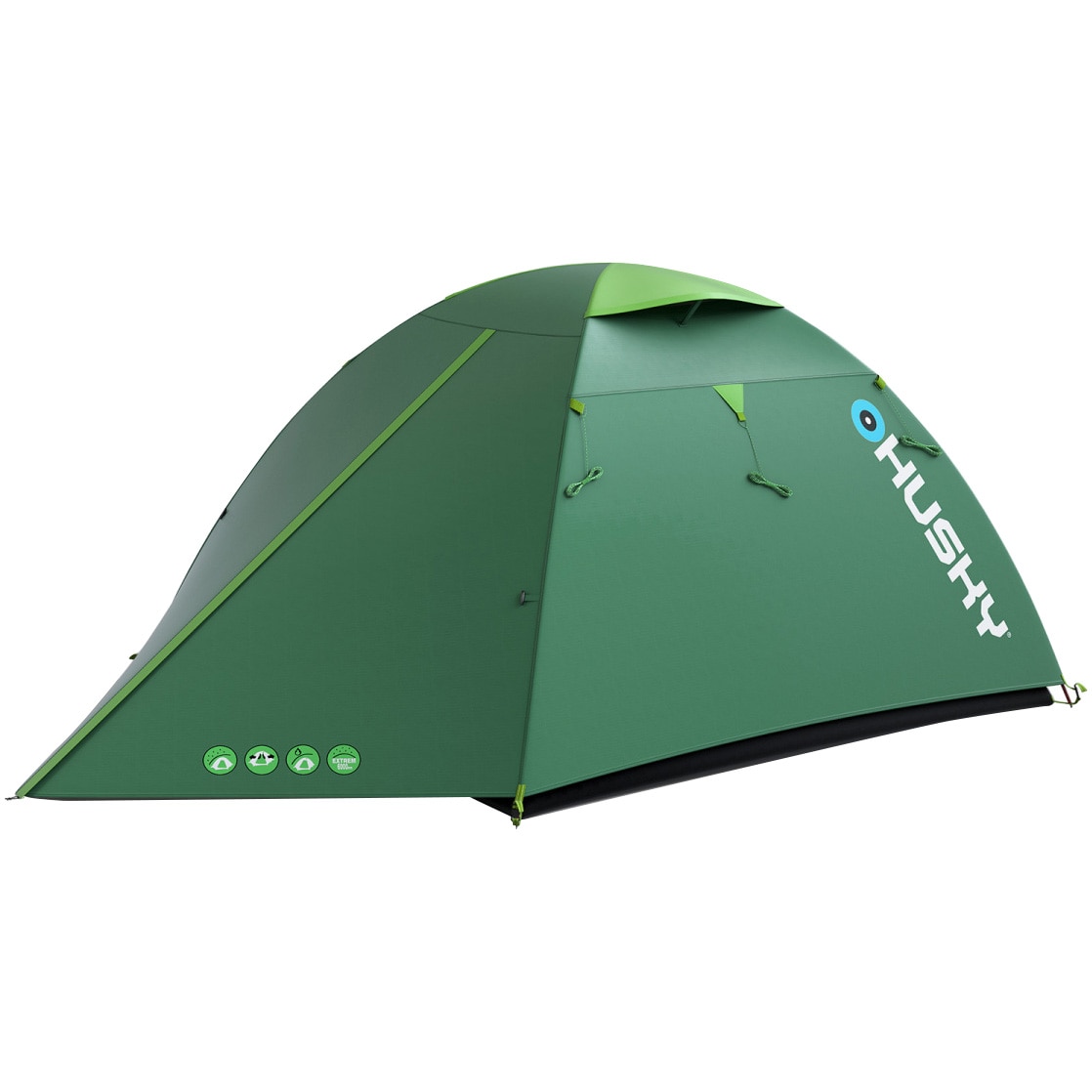 Cort camping Husky Bird 3 persoane, verde