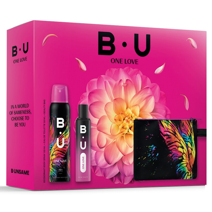 BU Love Gift Set: Eau de Toilette, 50 ml + Deodorant Body Spray, 150 ml + Gift