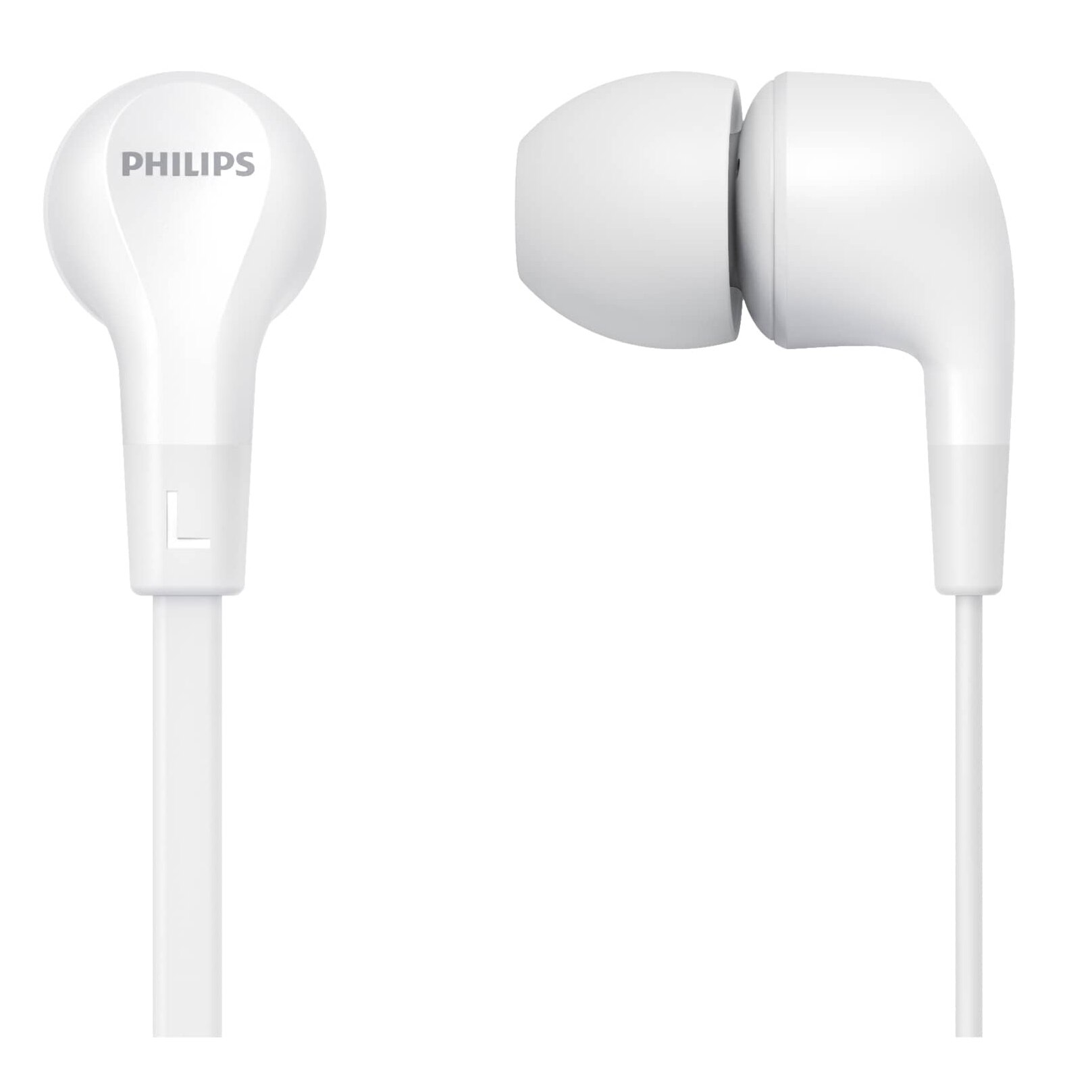 Philips Audio InEar Headphones, TAE1105WT00, wired, Microphone, White