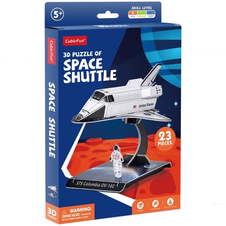 Cubic Fun 3D Puzzle - Space Shuttle, 23 pieces