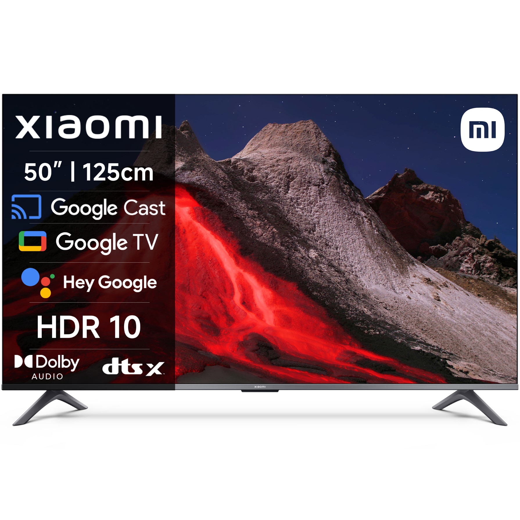 Televizor Xiaomi QLED A Pro, 125 cm, Smart Google TV, 4K Ultra HD, Clasa F (Model 2025)