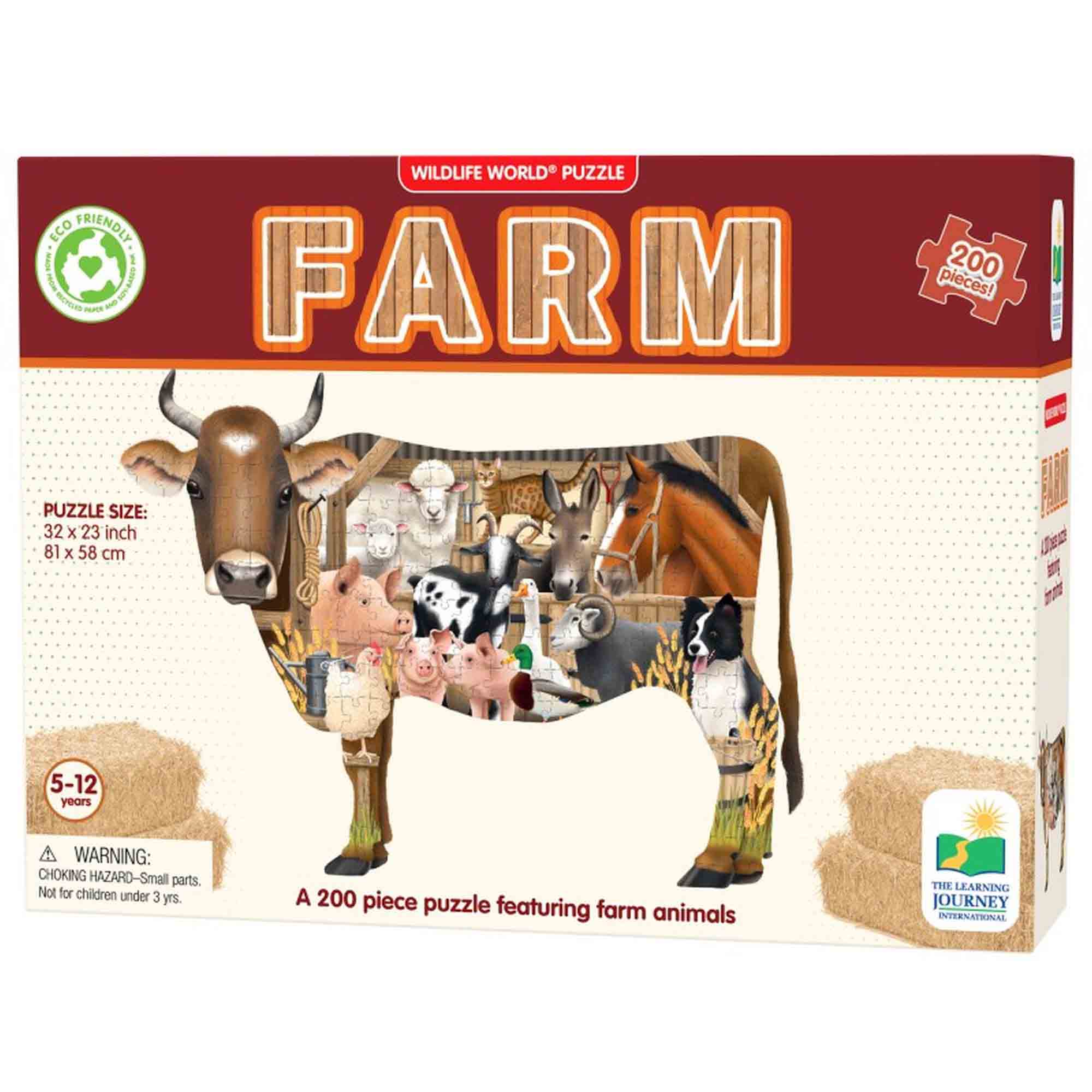 Puzzle The Learning Journey - Animale de la ferma, 200 piese