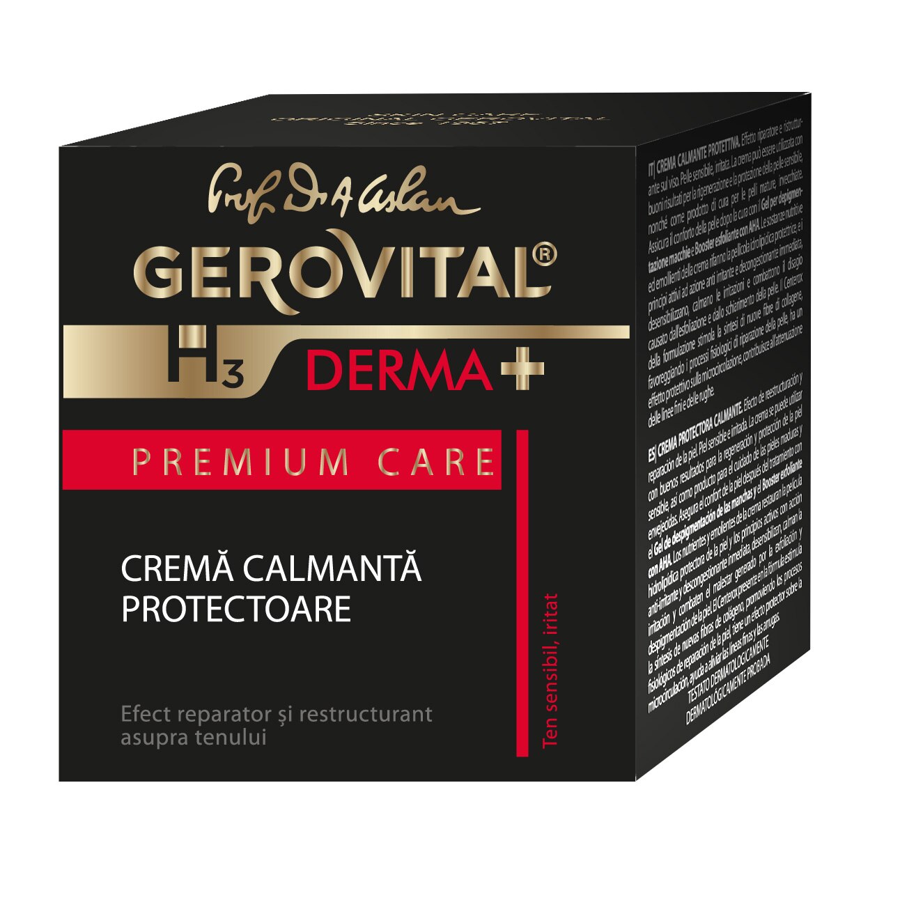 Gerovital H3 Derma+ Premium Care soothing protective cream, 50 ml