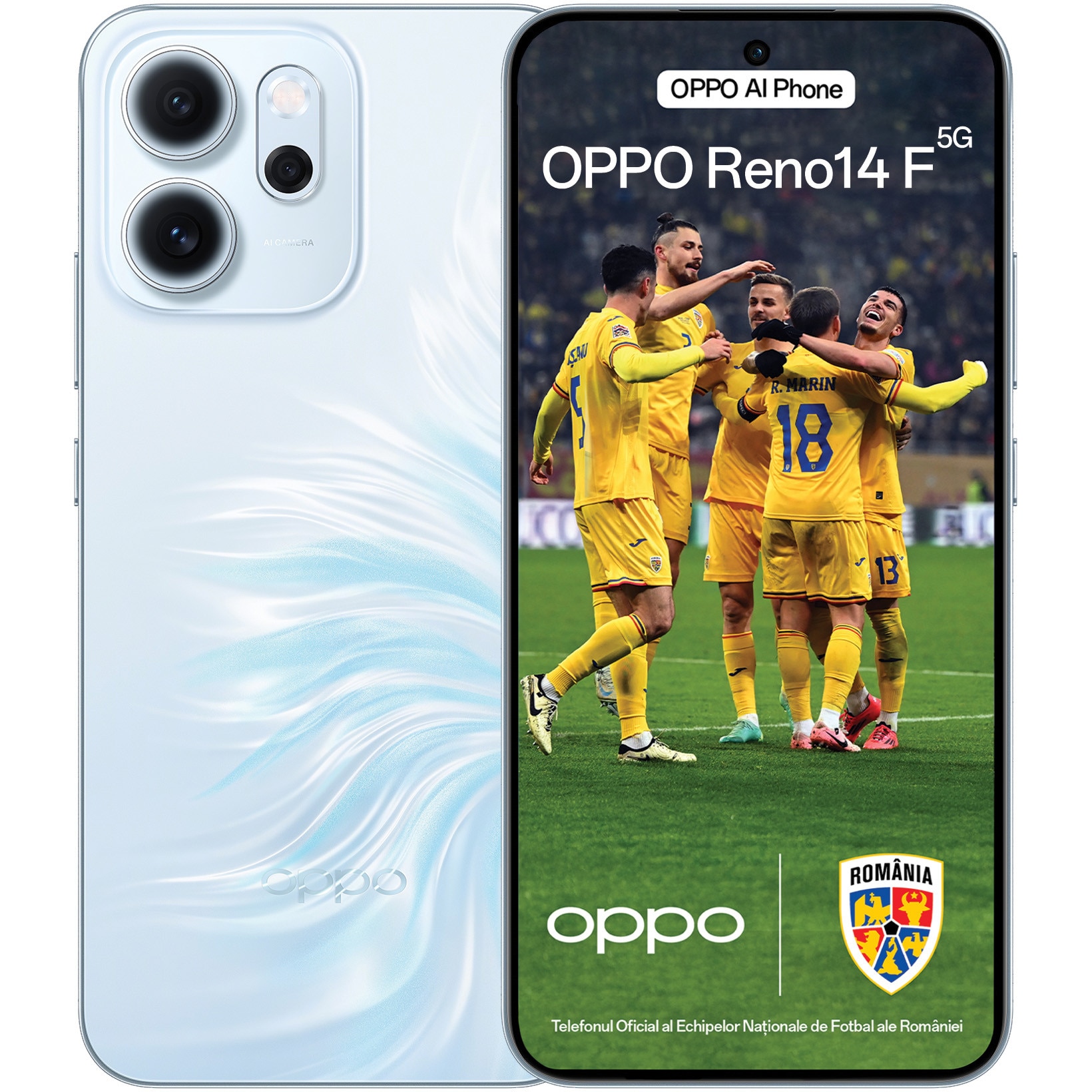 Mobile phone OPPO Reno14 F, Dual SIM, 8GB RAM, 256GB, 5G, Opal Blue