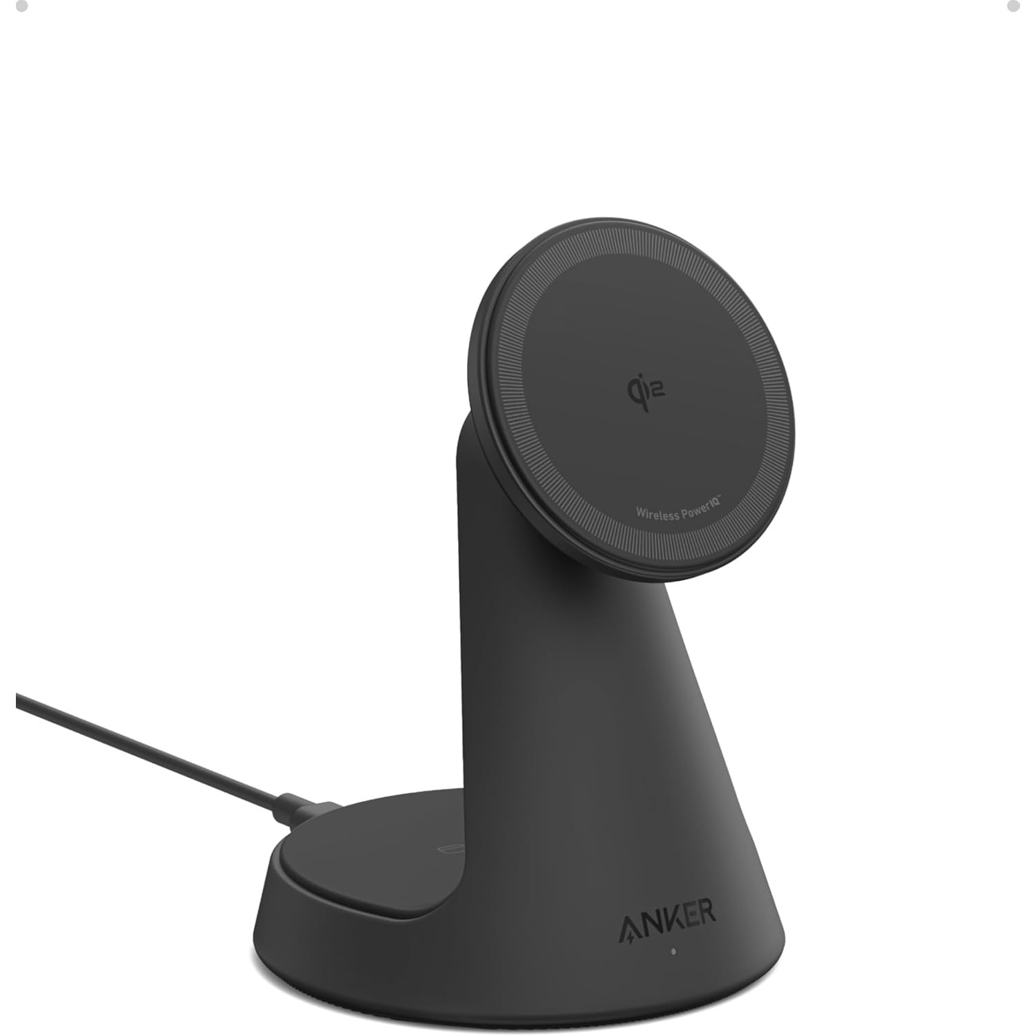 Anker MagGo Stand Qi2 360° 15W Wireless Charger Black