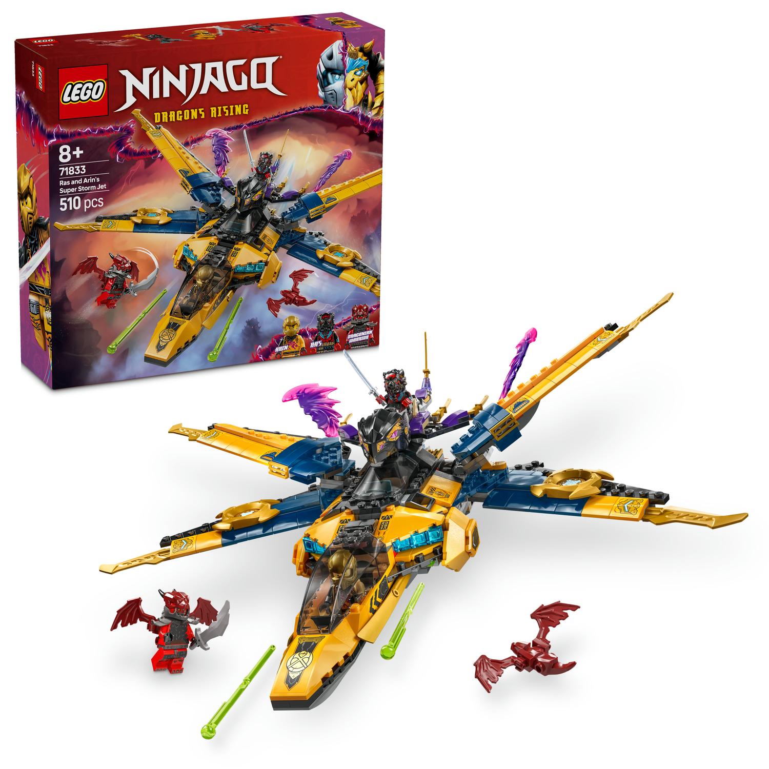 LEGO® Ninjago™ - Ras and Arin's Super Jet 71833, 510 pieces