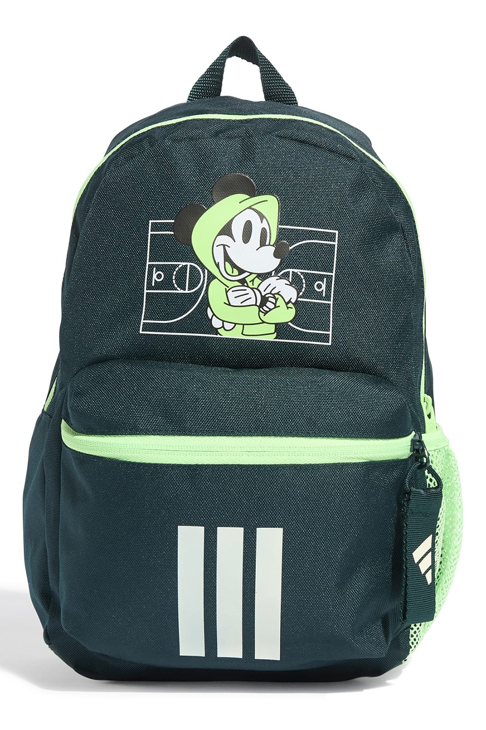 adidas Performance, Rucsac cu imprimeu cu Minnie Mouse, Verde englez, Verde deschis