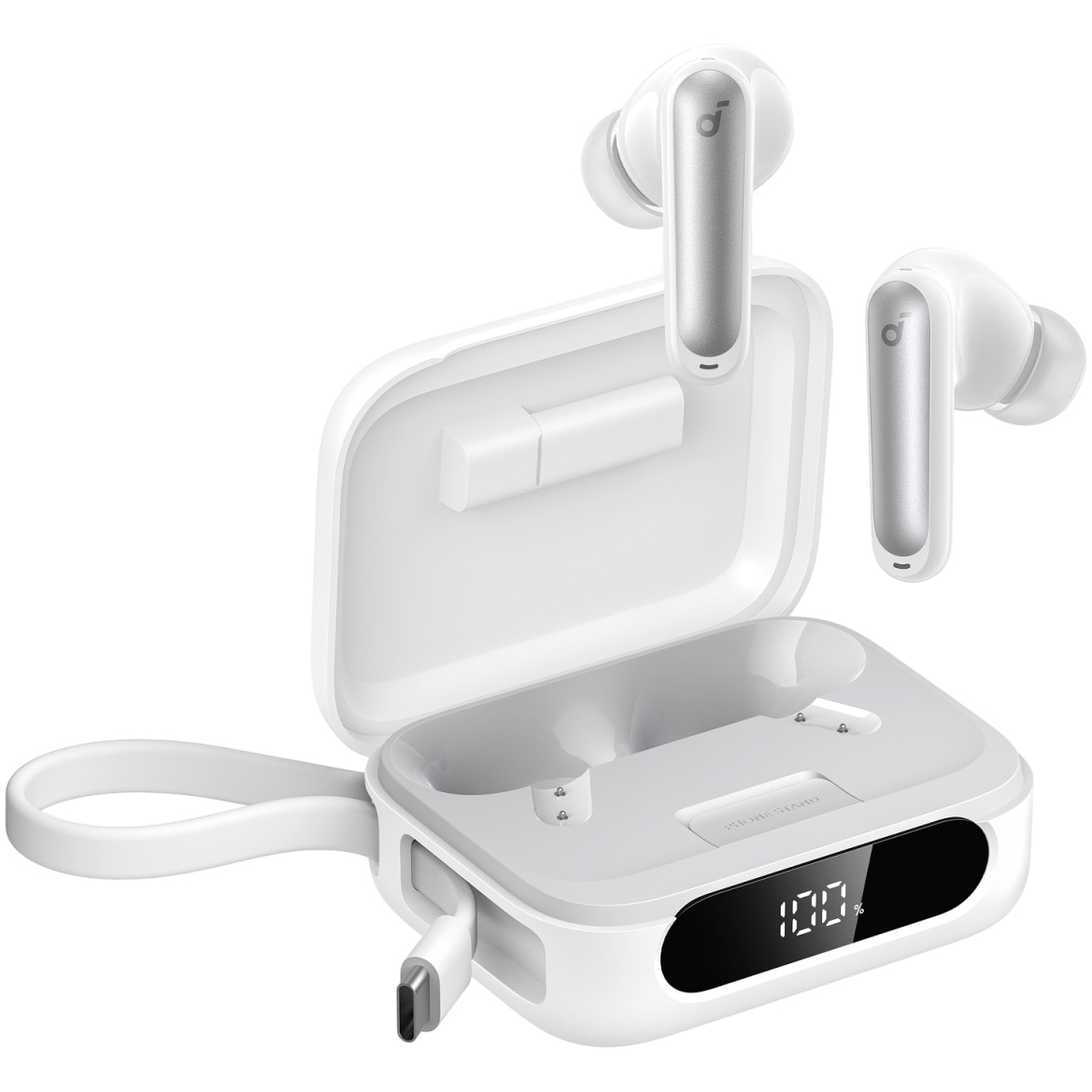 Anker Soundcore P41i In-Ear Headphones, True Wireless, Bluetooth, Adaptive ANC, Autonomy 192 hours, White