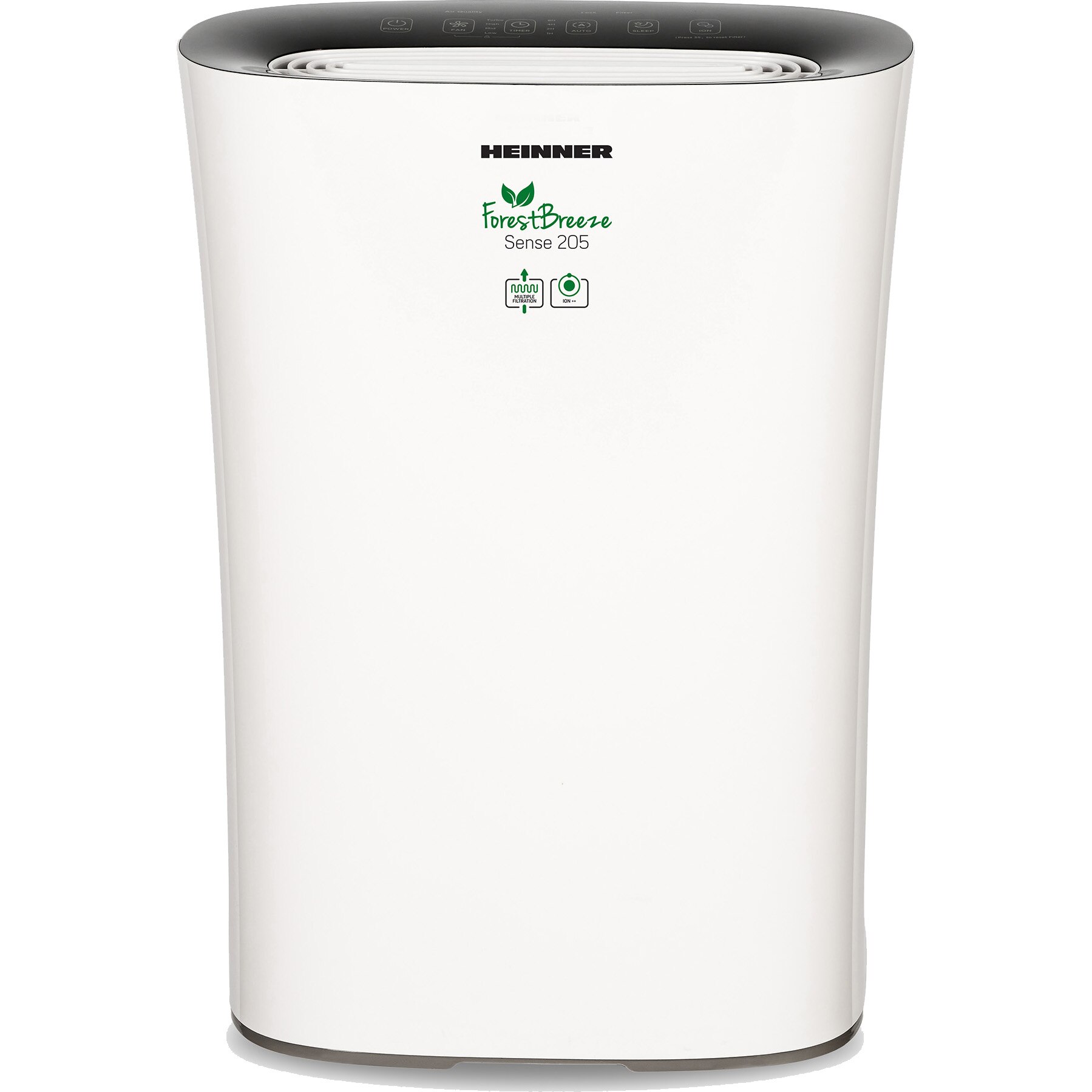 Heinner HPA-M205 Air Purifier, CADR 205 m3/h, 22 W, Touch Control, Silent Mode, Multiple Filter, Air Quality Indicator, Timer, White