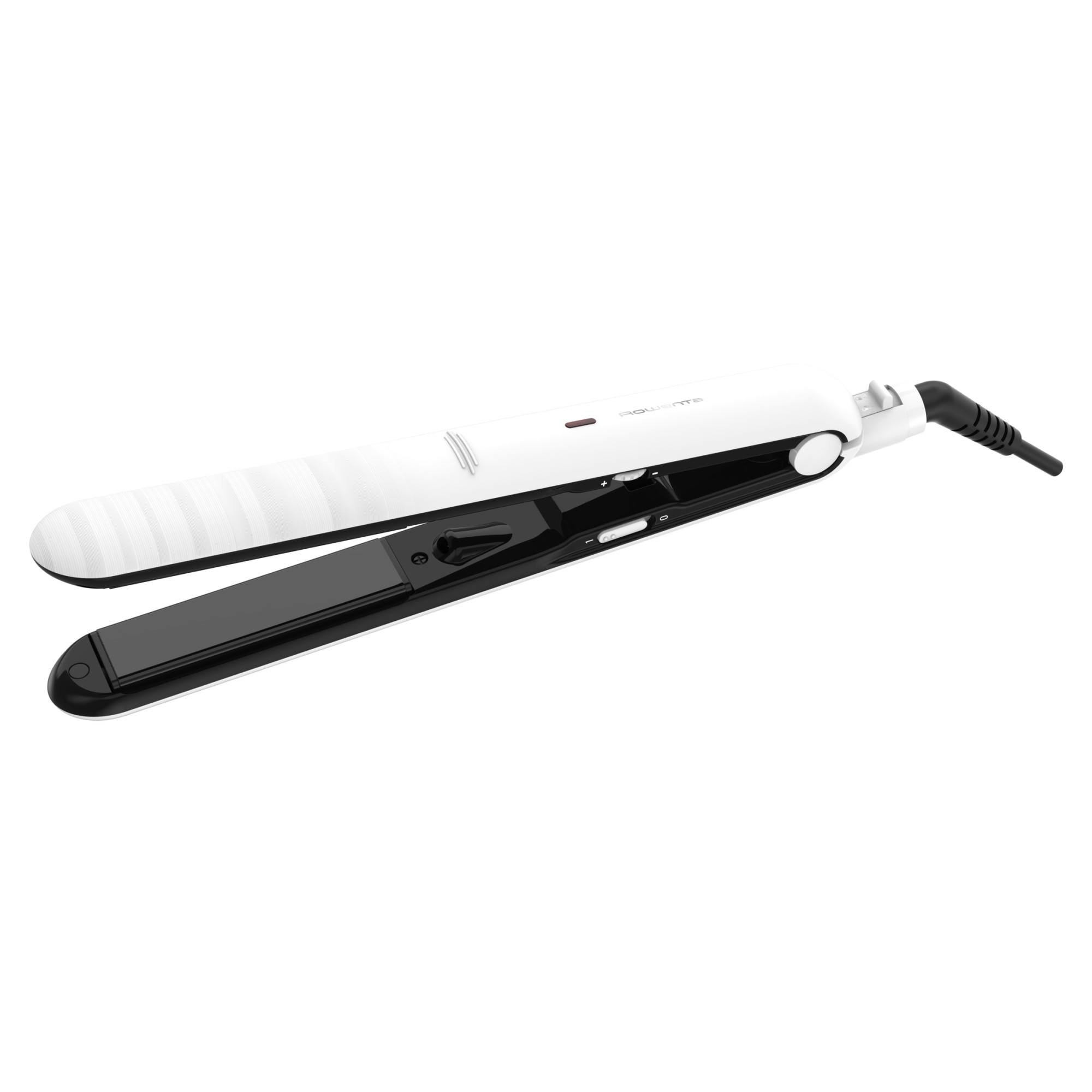 Rowenta Optiliss SF3210F0 hair straightener, 10 temperature settings, straight&amp;curl function, ceramic coating, 1.8m cable, white