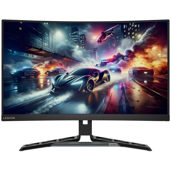 Monitor Gaming Curbat LED VA Lenovo Legion R27qc-30, 27", QHD (2560x1440), 180Hz, 0.5 ms (MPRT), AMD FreeSync™, Anti-glare, 1500R, EyeSafe, Boxe 3W x2, 2x HDMI, Display Port, Pivot, VESA, negru
