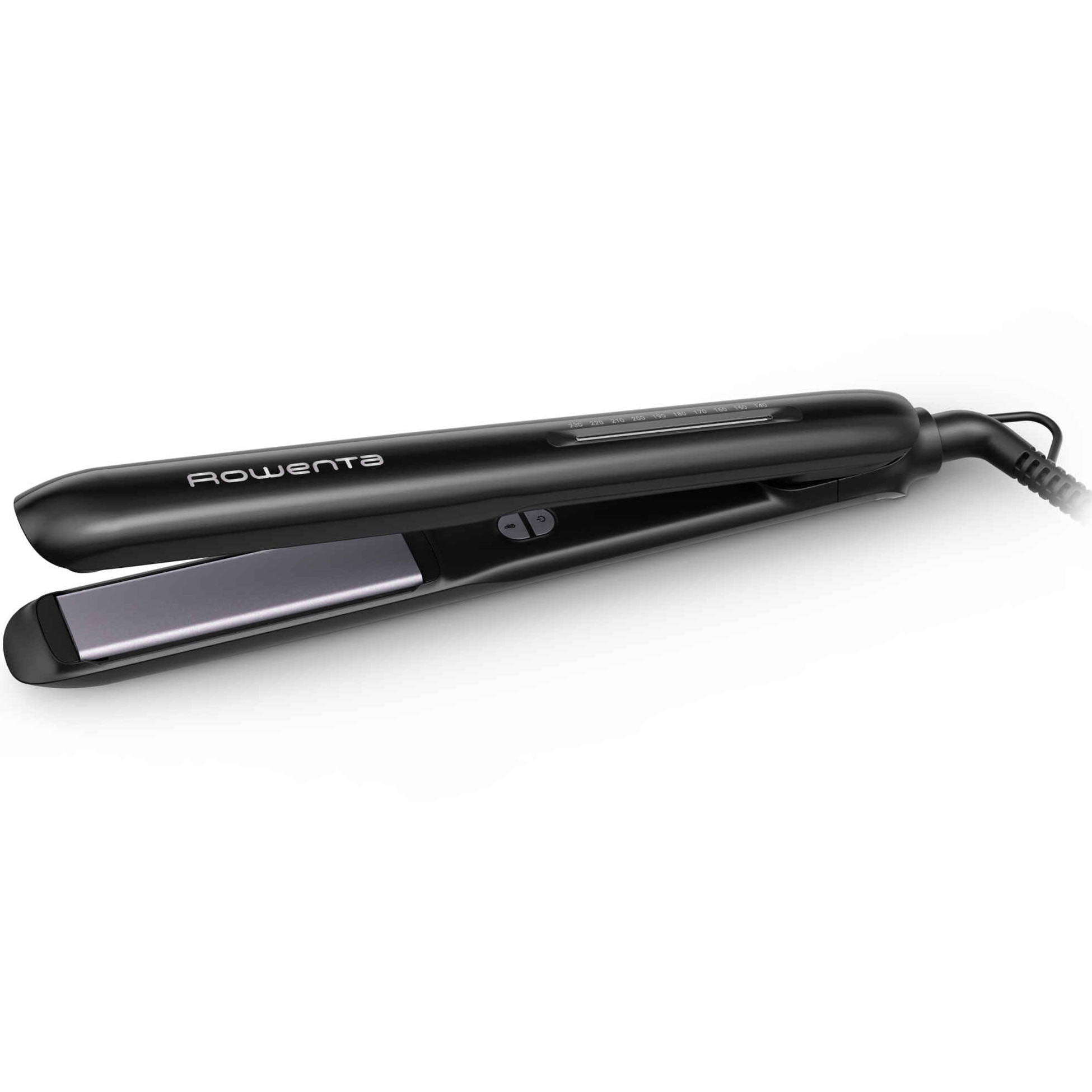 Rowenta Optiliss+ SF3320F0 hair straightener, 10 settings, 140°-230°C, Tourmaline ceramic, fast 15s heat, black