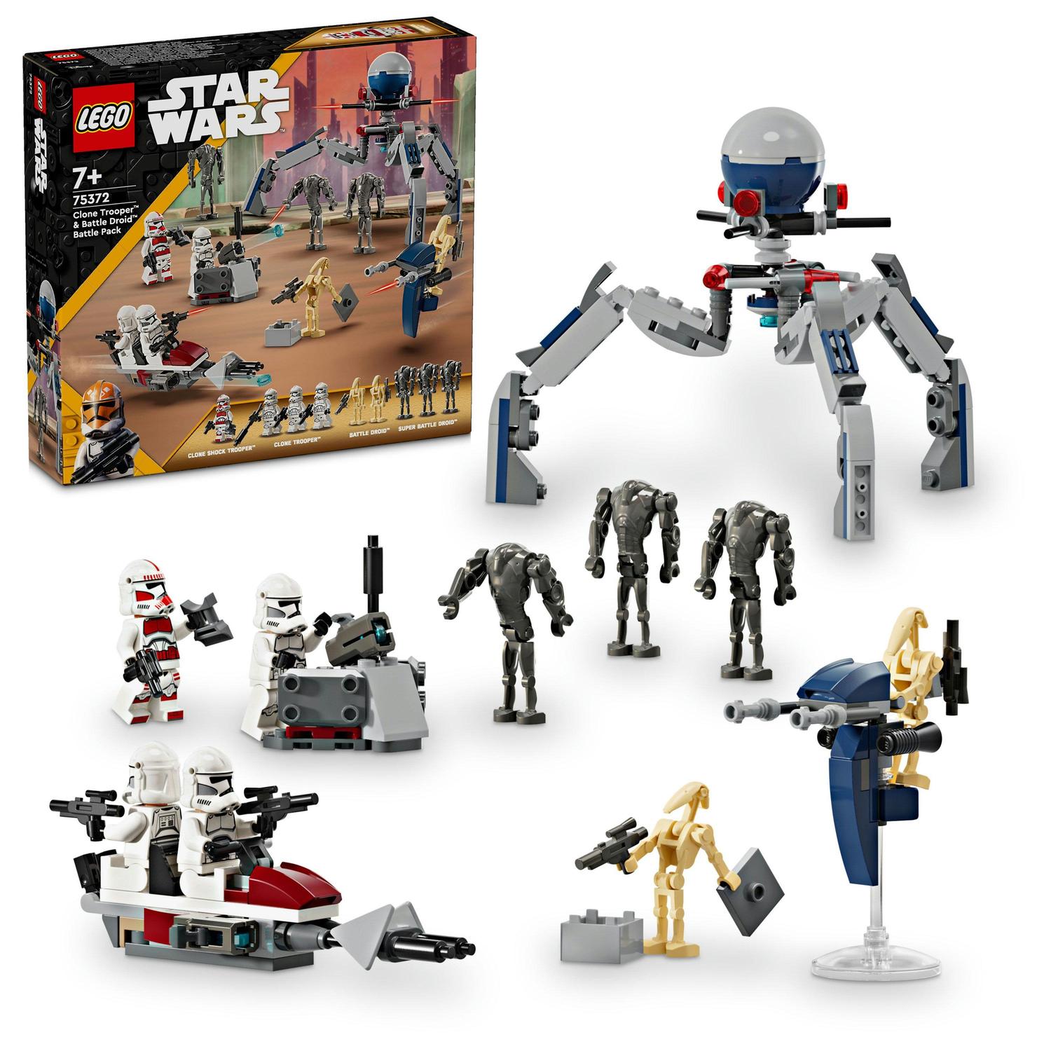 LEGO® Star Wars™ - Pachet de lupta Clone Trooper™ si droid de lupta 75372, 215 piese