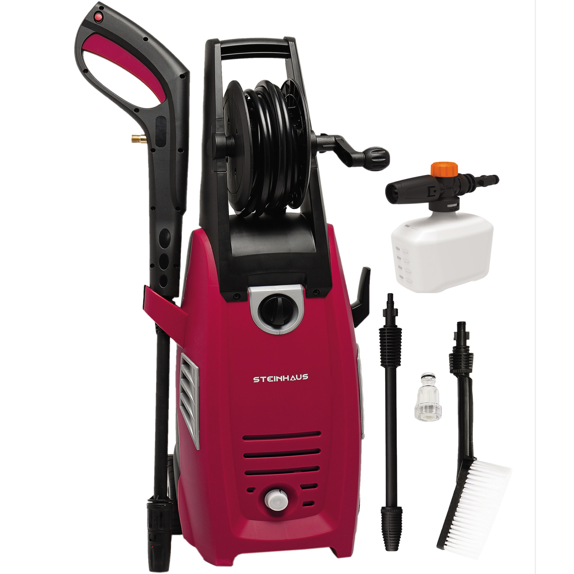 Steinhaus PRO-HPC18L pressure washer, 1800 W, 140bar, 396l/h, with turbo lance