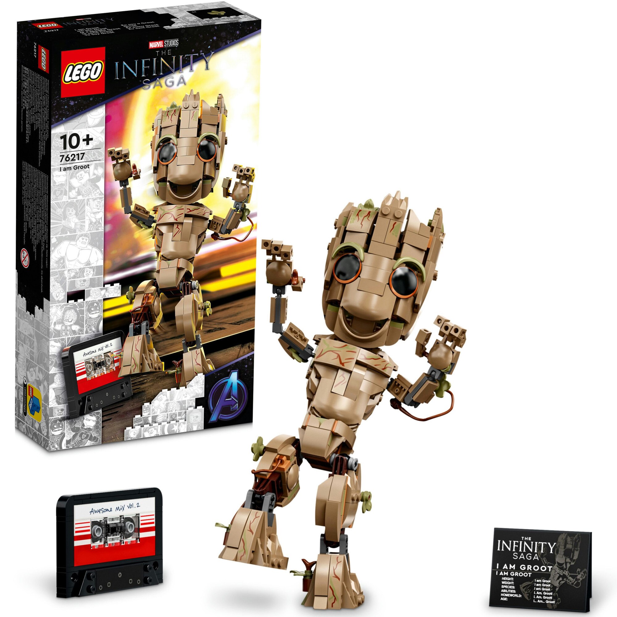 LEGO® Marvel - Eu sunt Groot 76217, 476 piese
