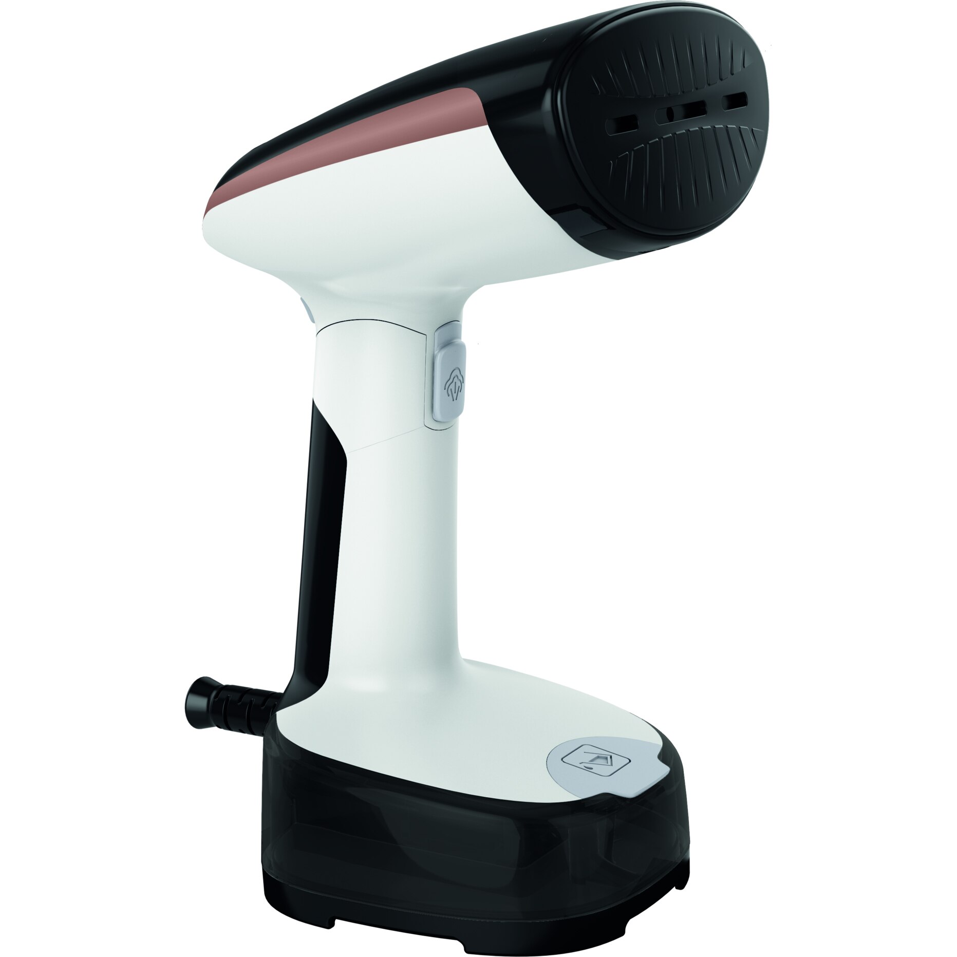 Tefal Access Steam Compact DT3030E0 foldable vertical steam iron, 1300W, variable steam 0-16 g/min, 120 ml water tank, fast heating in 15s, auto-off function, fabric brush, black/white