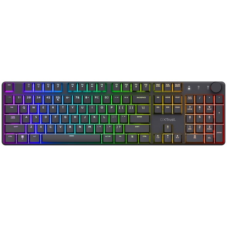 Tastatura Gaming Mecanica Trust GXT868 TORIX , Full RGB, programabila, cablu 1.8m, Negru