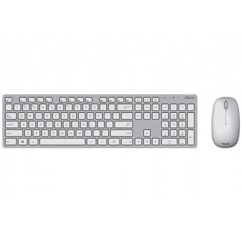 ASUS W5000 wireless keyboard + mouse kit, White