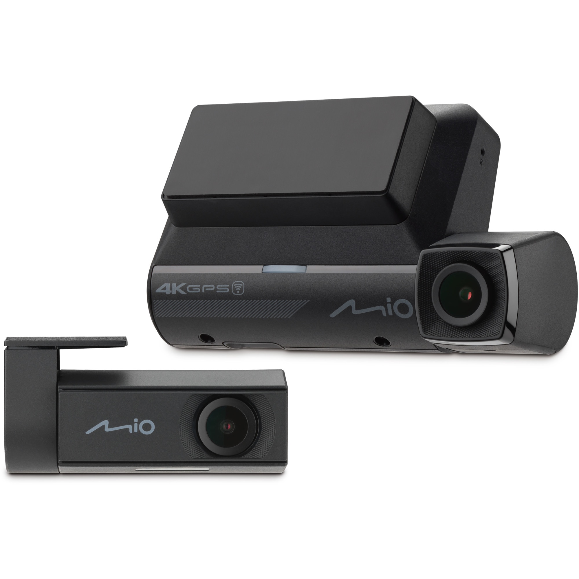 Mio MiVue 955WD Dual Car Camera, 4K/2.5K, HDR, Wi-Fi, GPS, Medium Alert Radar, Black