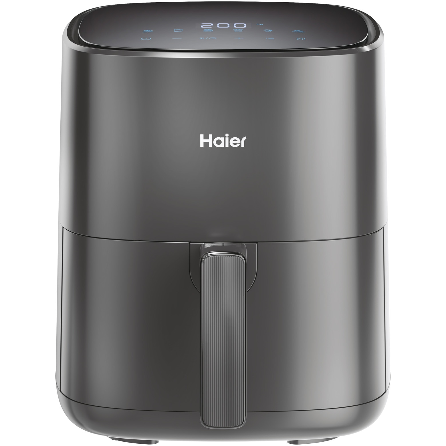 Haier HAF5P 011 hot air fryer, 5l capacity (4 servings), 1500W, 6 functions, temperature 80-200C, LED display, gray