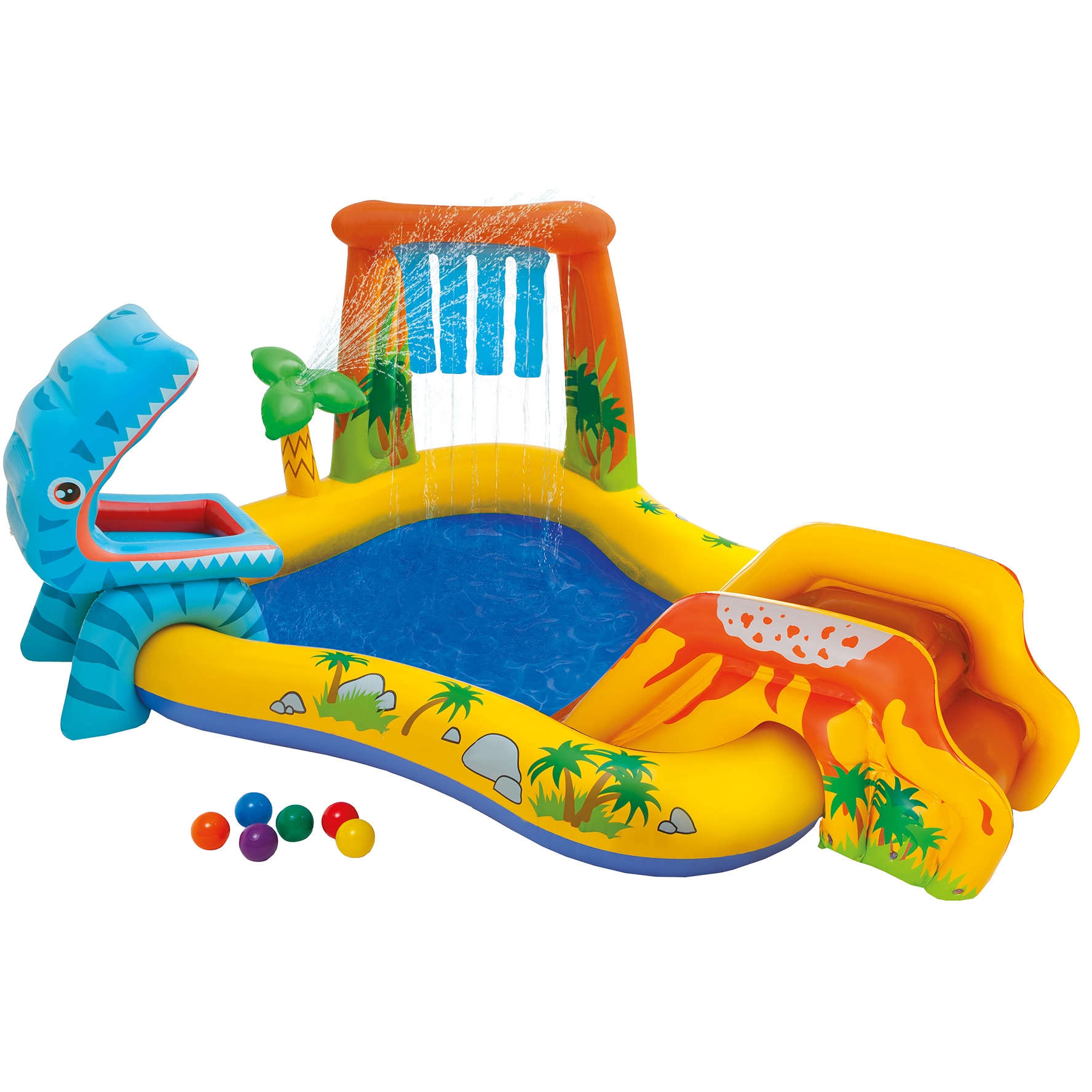 Intex Inflatable Pool - Dinosaur, 249 x 191 x 109 cm