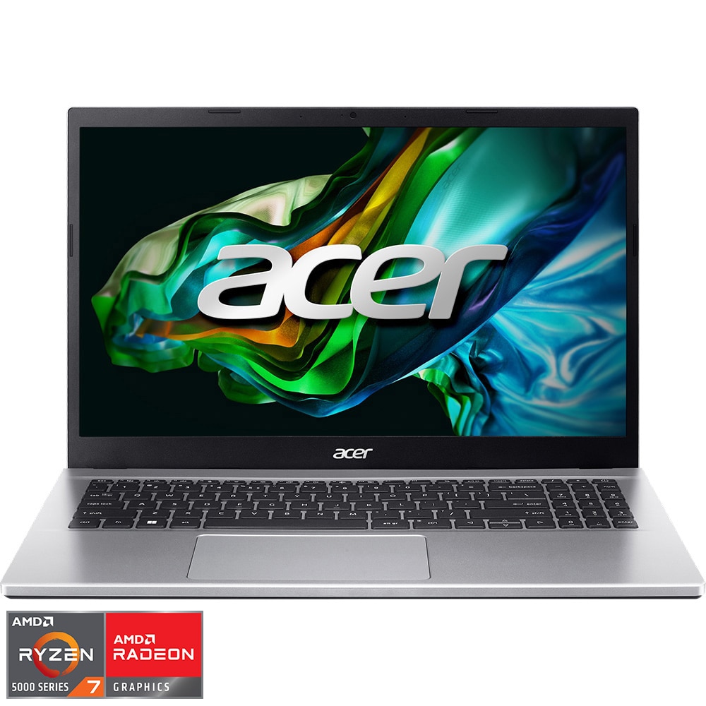 Laptop Acer Aspire 3 A315-44P-R2RV cu procesor AMD Ryzen™ 7 5700U pana la 4.3GHz, 15.6'', Full HD, 16GB DDR4 RAM, 1TB SSD, AMD Radeon™ Graphics, No OS, Pure Silver