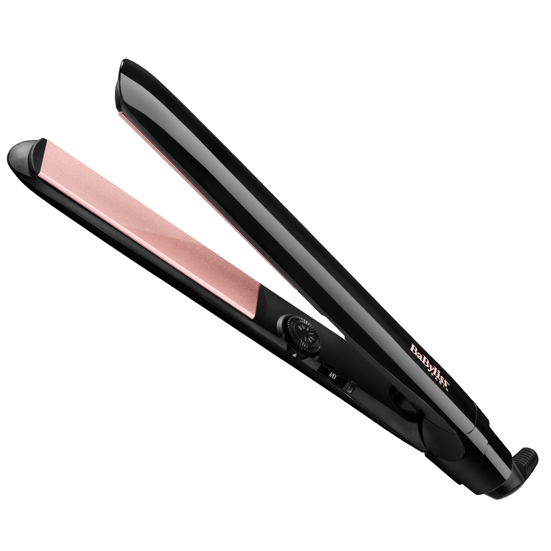 BaByliss ST298E Smooth Control hair straightener, XL 120x25 mm Quartz-Ceramic plates, 13 temperature settings, 235 degrees, Advanced Ceramics heating system, Black-Pink