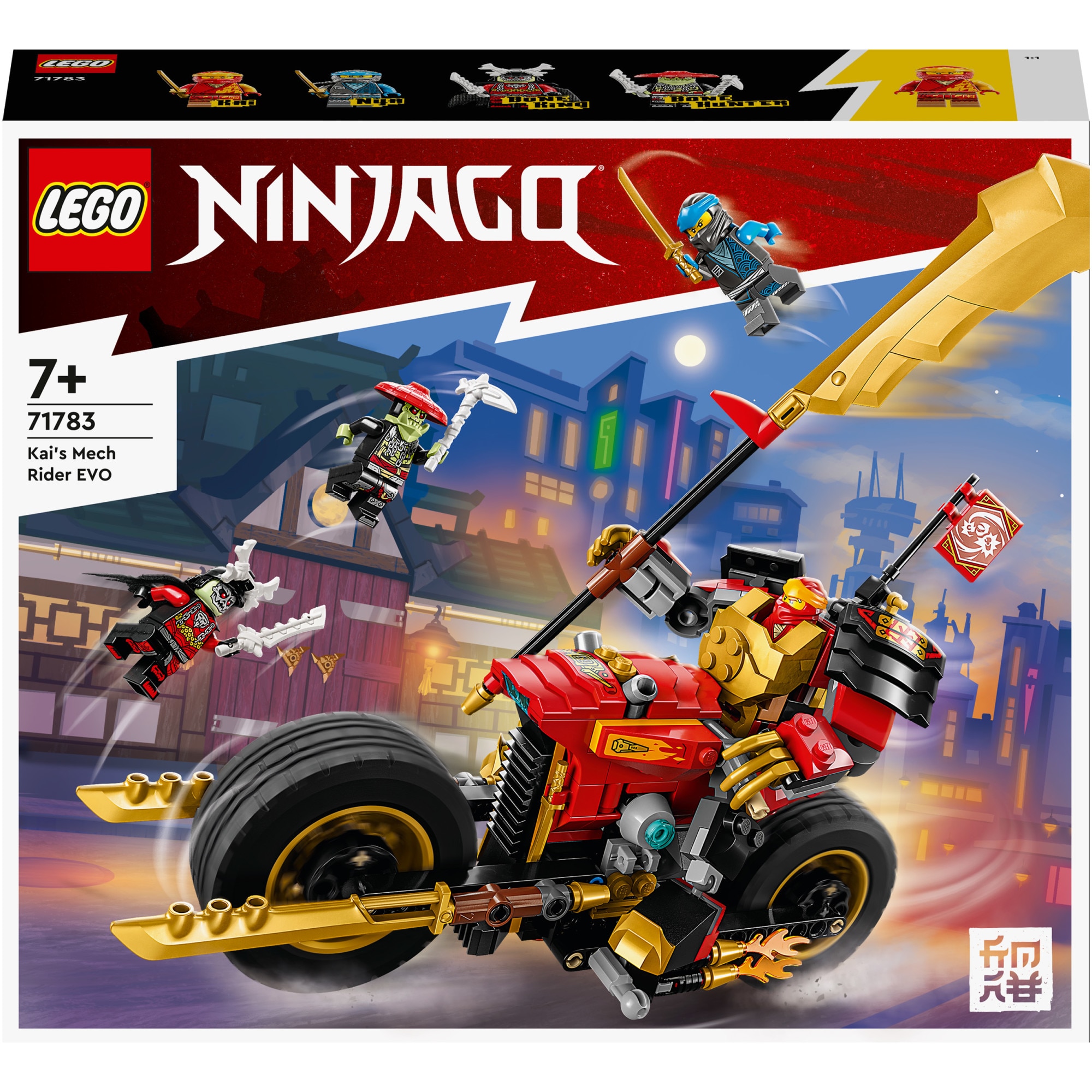 LEGO® Ninjago™ - Motocicleta robot EVO a lui Kai 71783, 312 piese