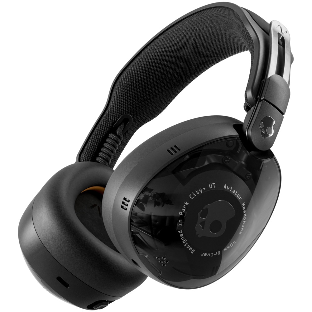 Over-Ear Headphones Skullcandy Aviator 900 ANC, Wireless, Bluetooth, Premium 6-mic Adaptive ANC, Multipoint, Autonomy 60 hours, True Black