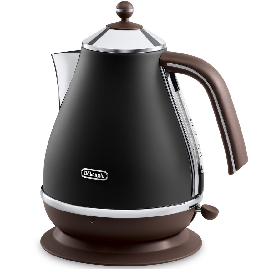 Fierbator De'Longhi Icona Vintage KBOV2001BK, 2000 W, 17 l, Baza pivotanta, Negru
