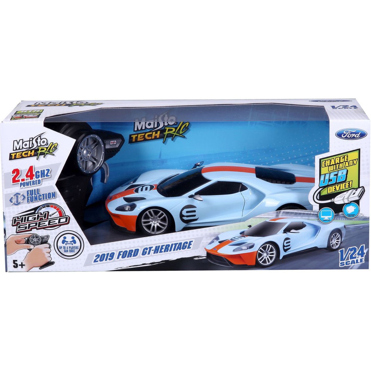 Masinuta Maisto Tech R/C Premium - Ford GT Heritage, 1:24