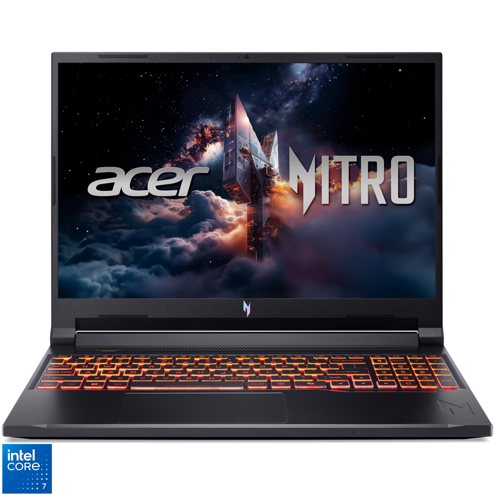Acer Nitro V 16 Gaming Laptop with Intel® Core™ 7 240H processor up to 5.2 GHz, 16", WUXGA IPS, 180Hz, 16GB DDR5, 1TB SSD, NVIDIA® GeForce RTX™ 5060 8GB GDDR7, No OS, Obsidian Black