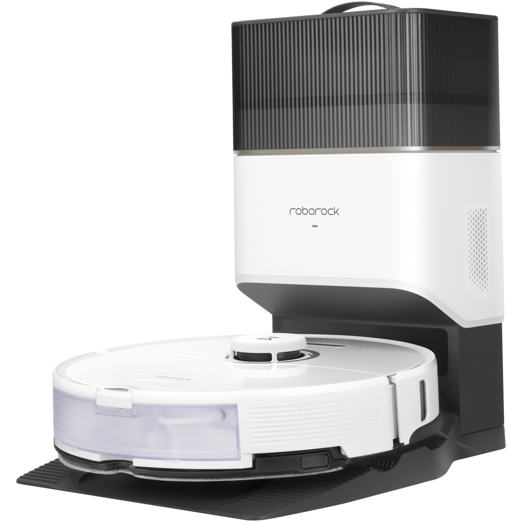 Roborock S8 Plus vacuum cleaner, S8P02-00, vacuum cleaner and mop, 5200 mAh, 6000Pa, 350 ml dust container, 4 sensors, 4 maps, 69W, 180 min autonomy, white