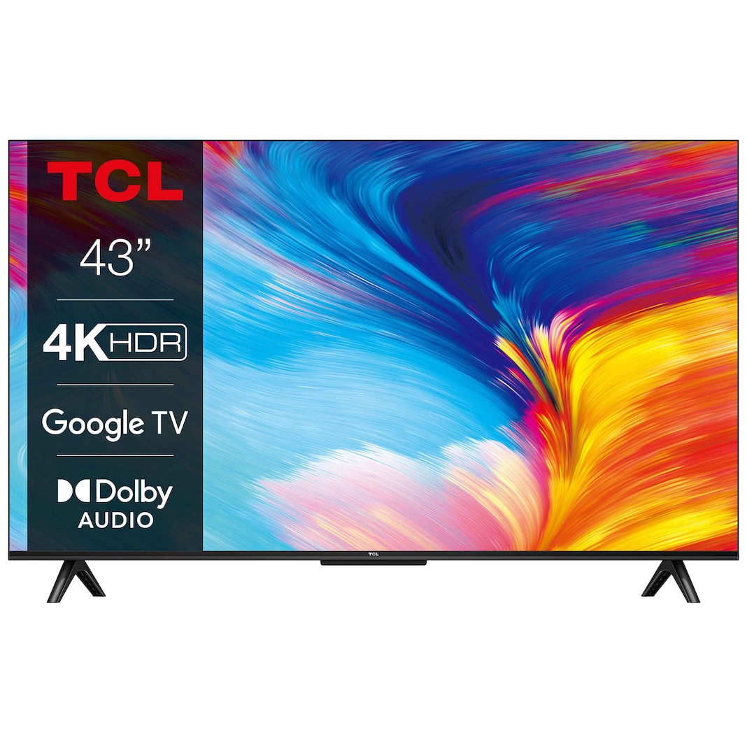 TCL 43P639 Smart LED TV, 108 cm, 4K, Google TV, Class F
