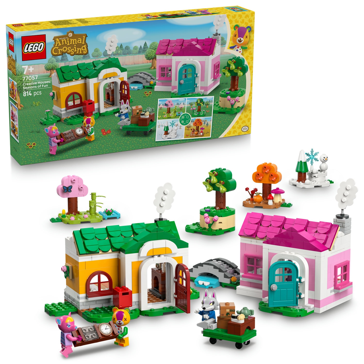 LEGO® Animal Crossing - Case creative: anotimpuri distractive 77057, 814 piese